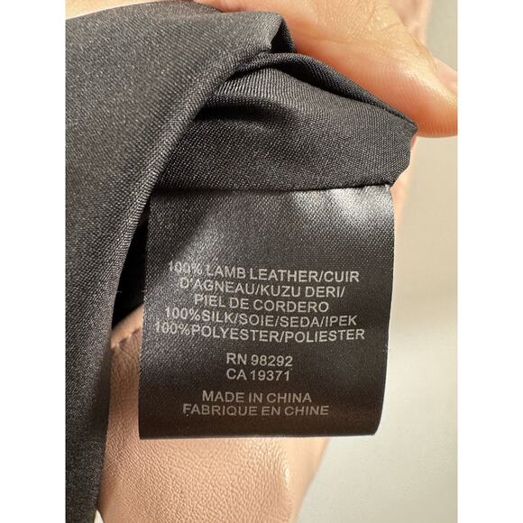 Tibi Baby Pink Lamb Leather Top Luxury Designer Old Money Pastel Baddie Rich XS - Picture 3 of 7